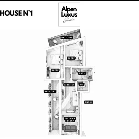 Penthouse N'1 By Alpenluxus Apartamento *