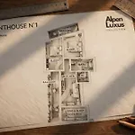 Penthouse N'1 - Balcony, Sauna & Whirlpool Access بيت للعطل *